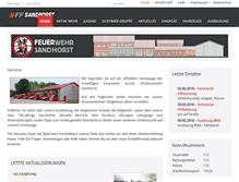 Tablet Screenshot of feuerwehr-sandhorst.org